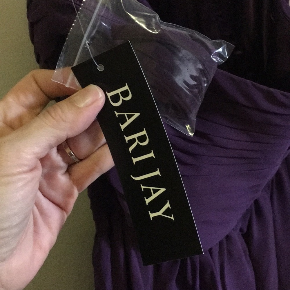 NWT Barijay bridesmaid/formal dress Eggplant Sz 12 - Picture 6 of 8